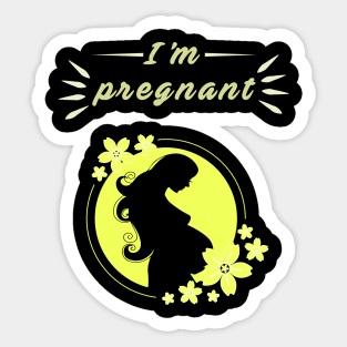 I am pregnant Sticker